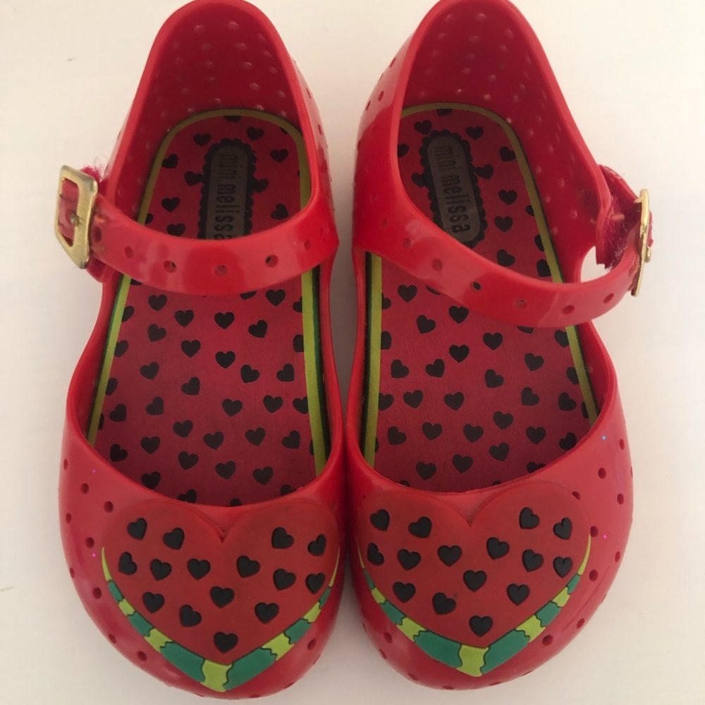 Mini Melissa Watermelon shoes